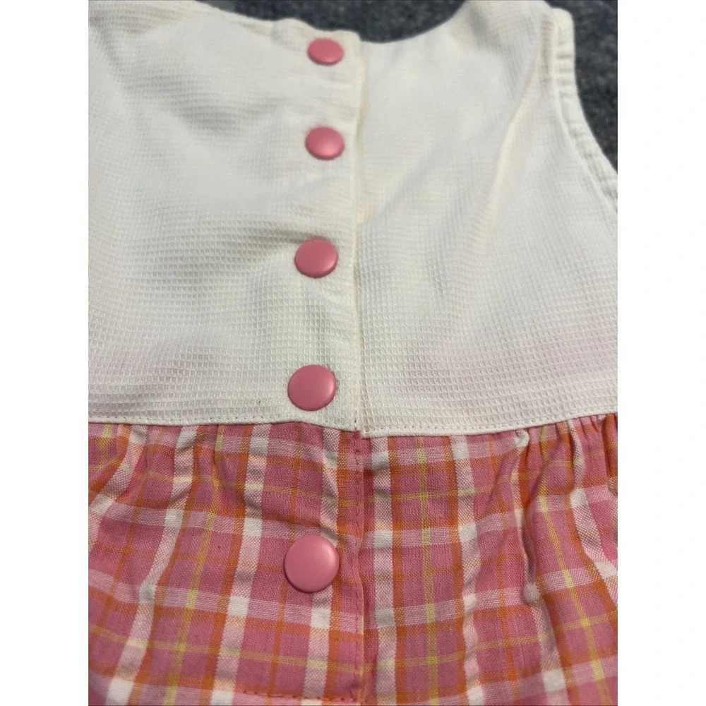 Vtg 90s Gymboree Countryside Bubble Romper NWT Sizing Tape Rainbow Tag Newborn